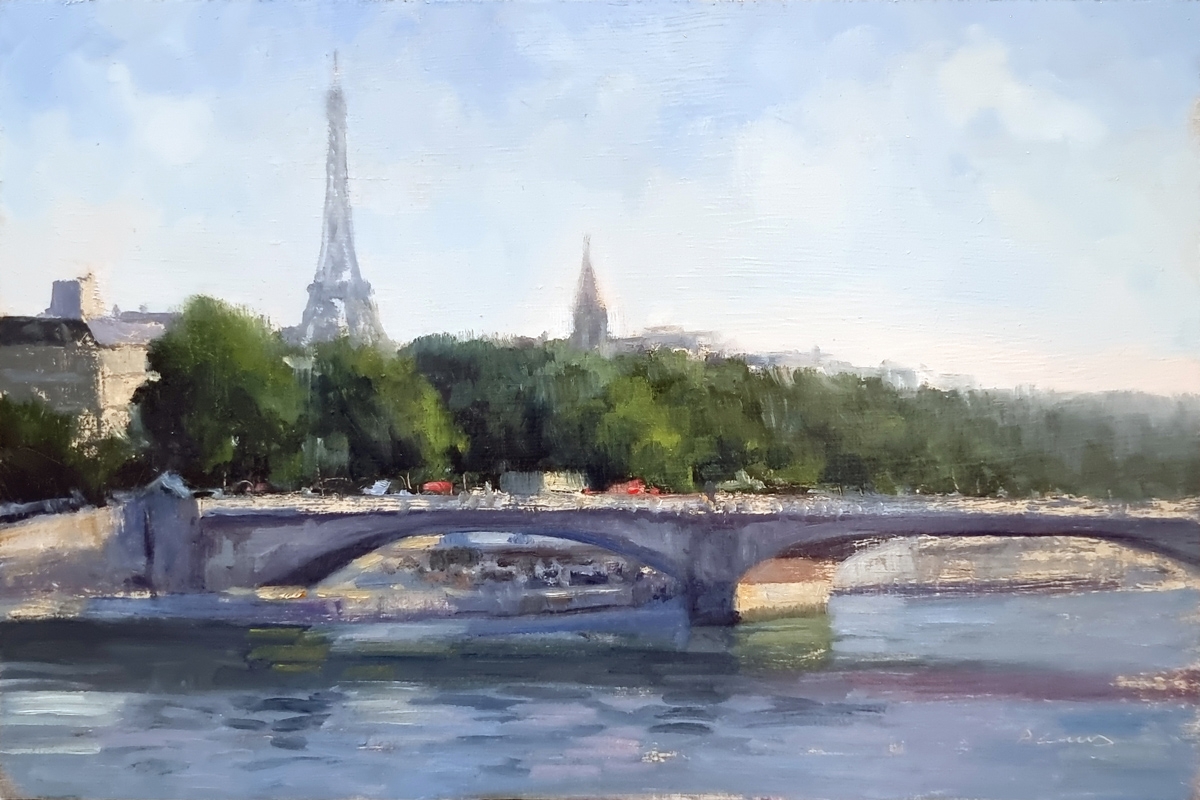 Peinture : Bord de Seine 