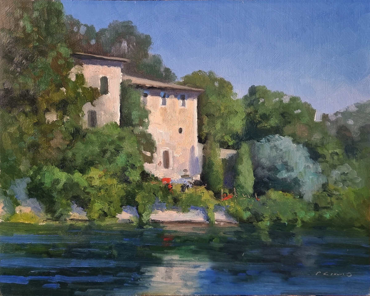 Peinture : Bords de la Durance Peinture : Bords de la Durance