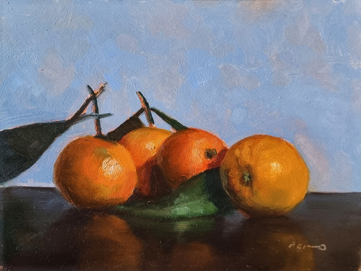 Peinture : 4 Clémentines 