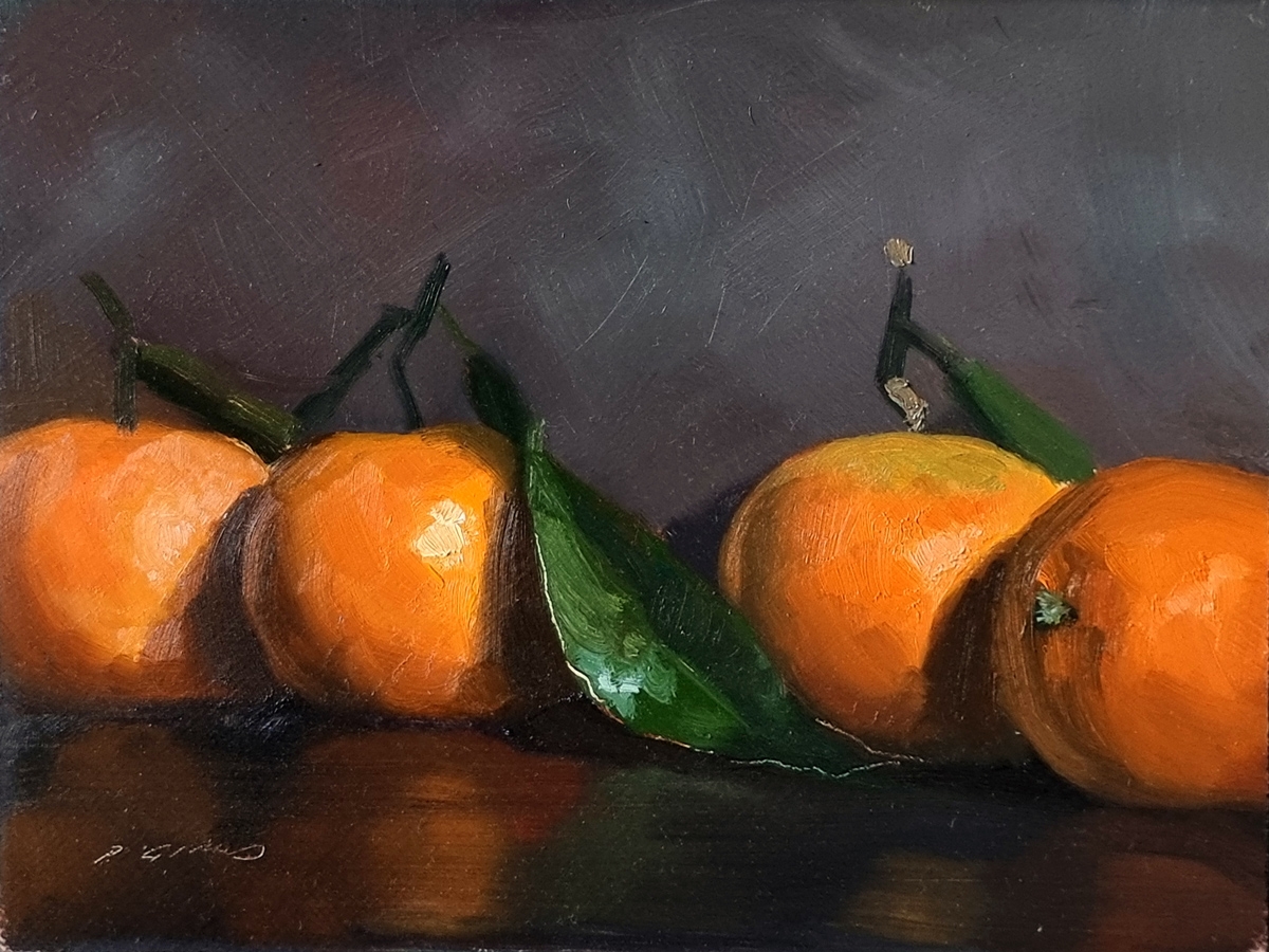 Peinture : Clémentines 