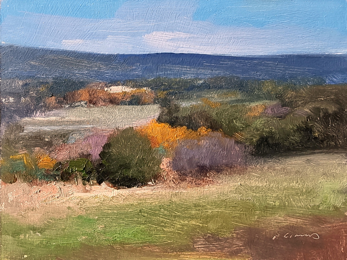 Peinture : Automne vers Châteauneuf 