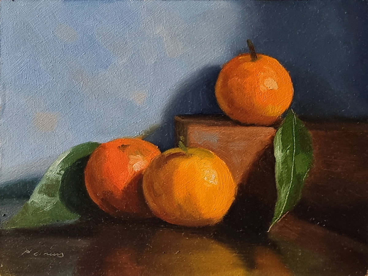 Peinture : 3 Clémentines Peinture : 3 Clémentines
