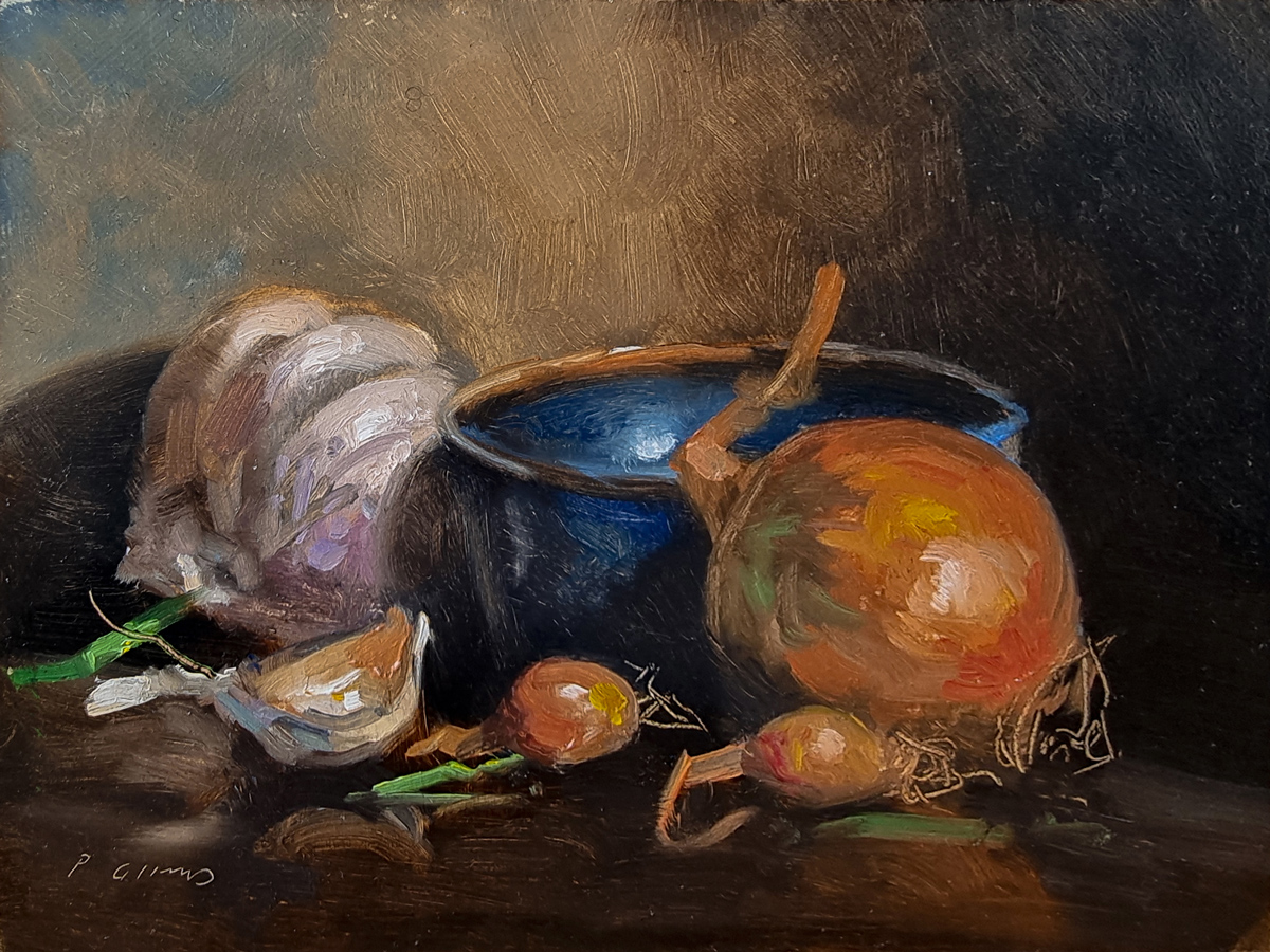 Peinture : Ail et Oignons 
