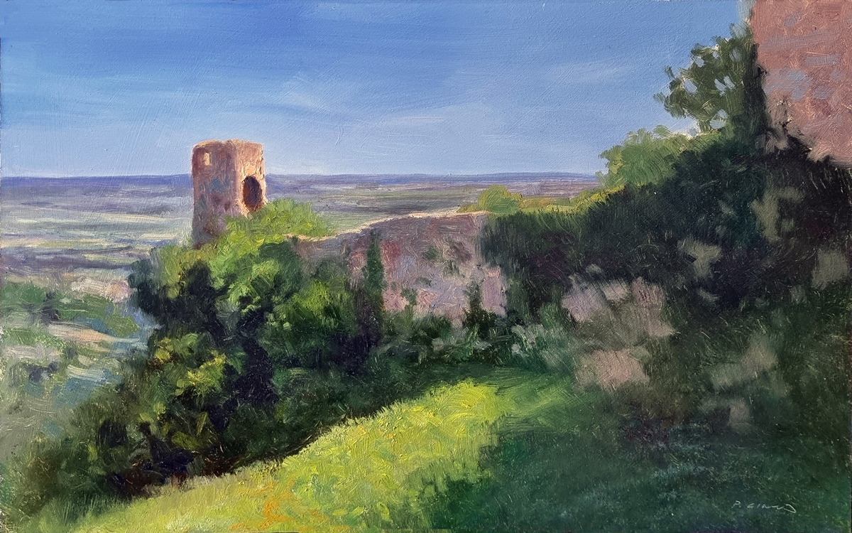 Peinture : Forteresse de Mornas