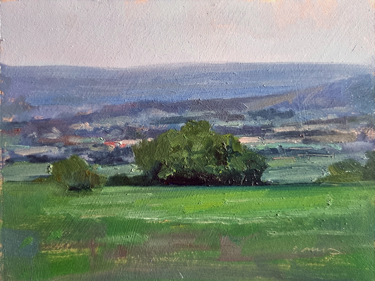 Peinture : Vallée de la Durance 