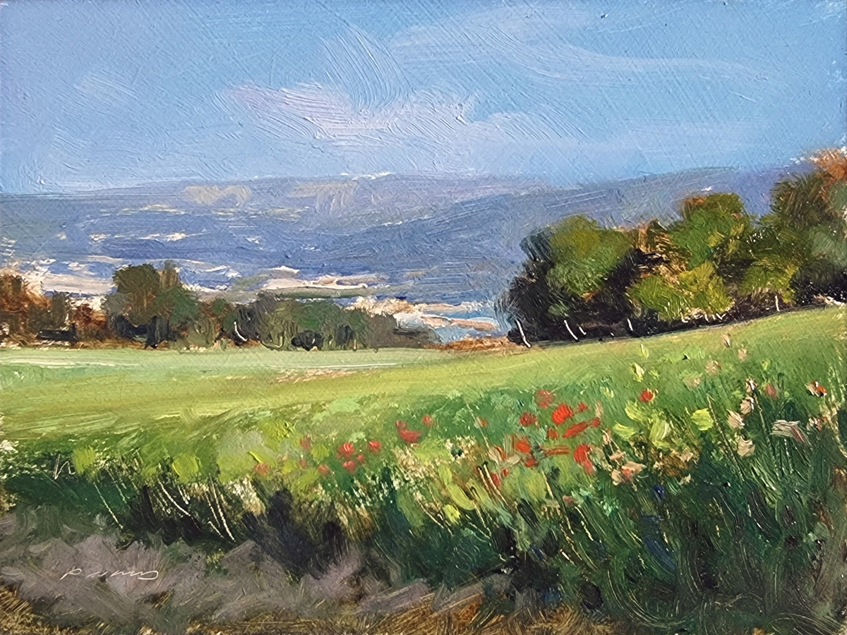 Peinture : Champs de Rame 