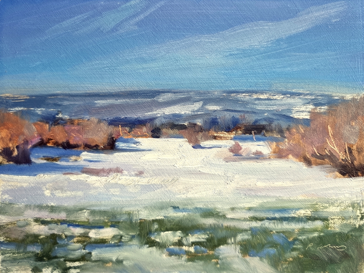Peinture : Giboulée sur St Jean 