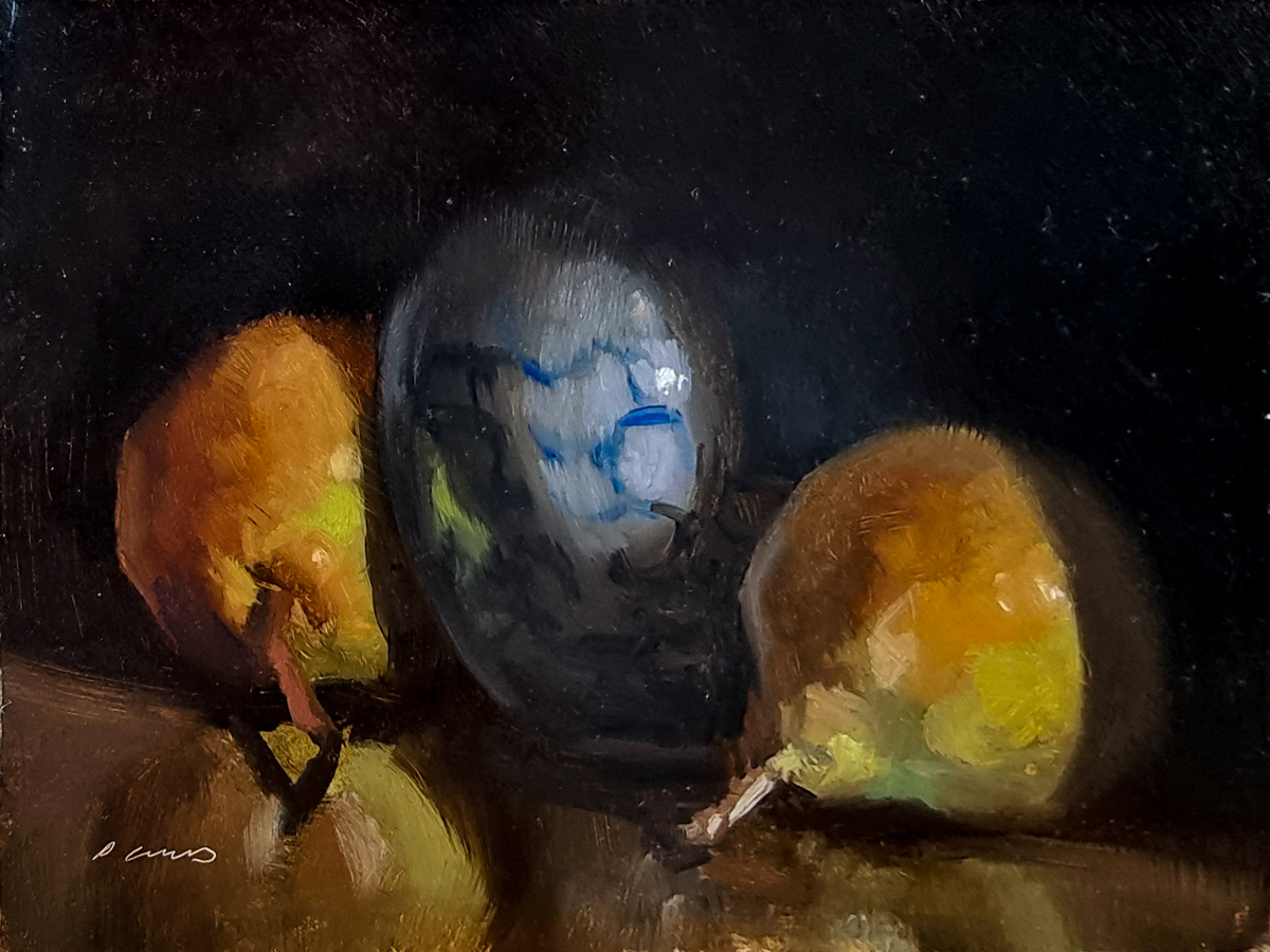 Peinture : 2 Poires et un Vase Peinture : 2 Poires et un Vase