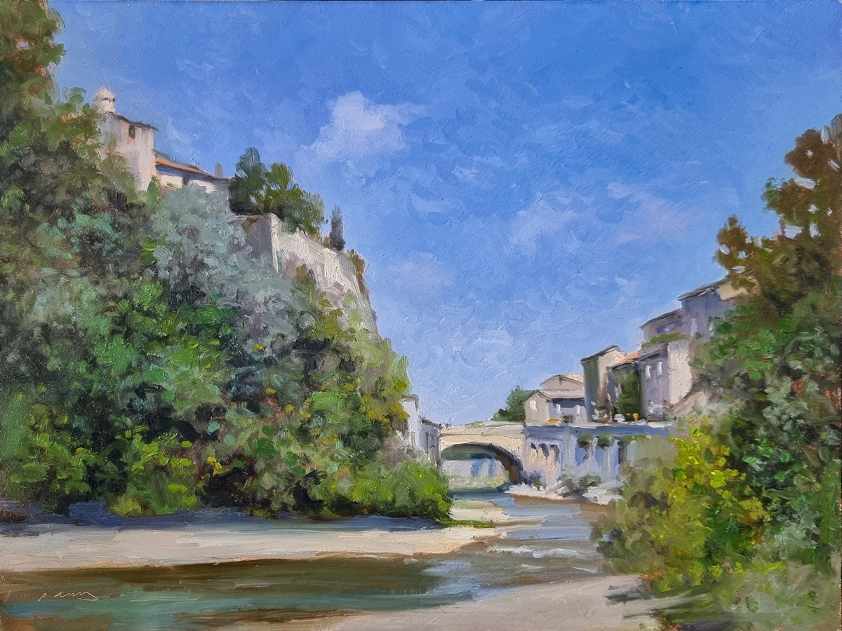 Peinture : Vaison La Romaine