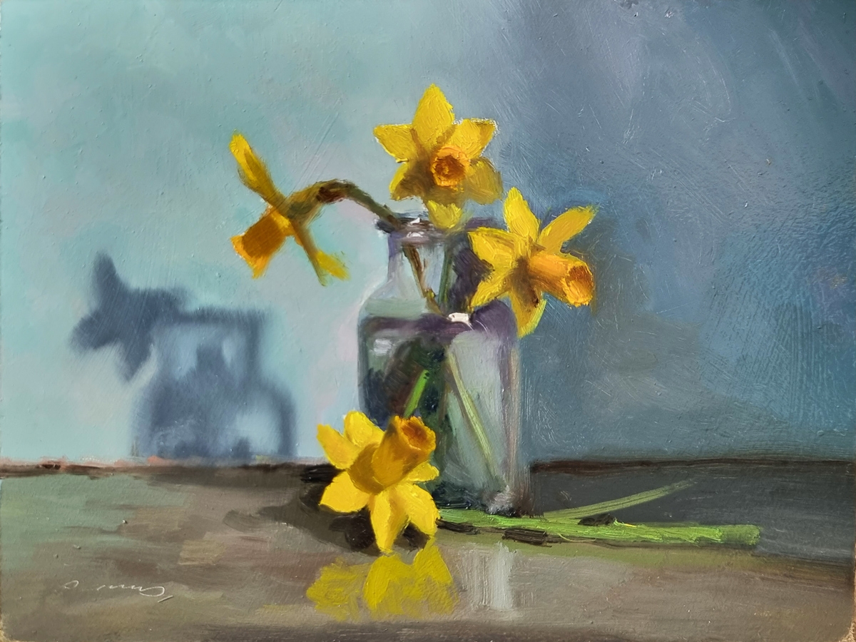 Peinture : Jonquilles 