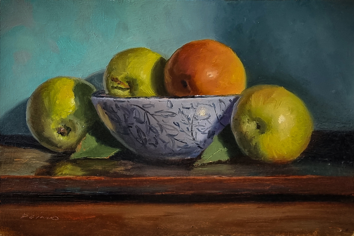 Peinture : Pommes 