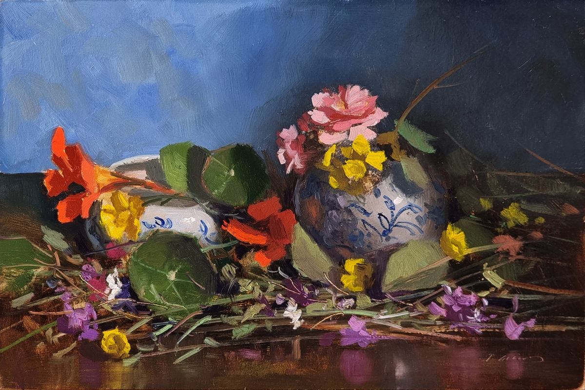 Peinture : Bouquet Printanier 