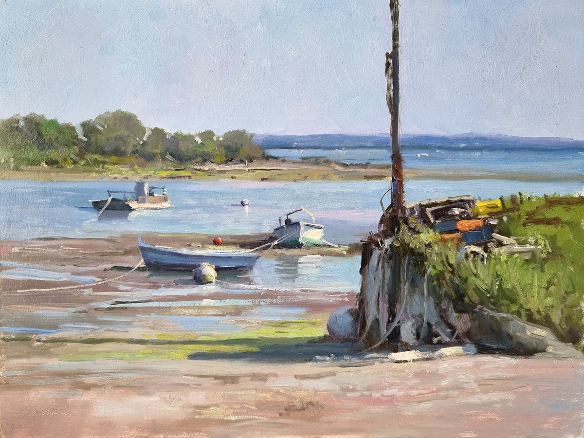 Peinture : Marée Basse à Séné