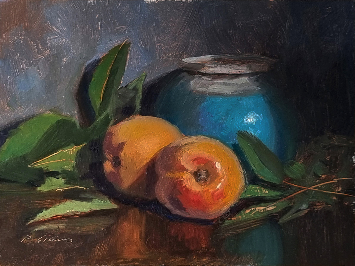 Peinture : Abricots 
