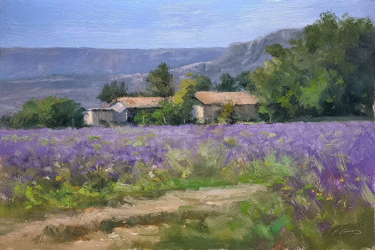 Peinture : Ferme des Mazans 
