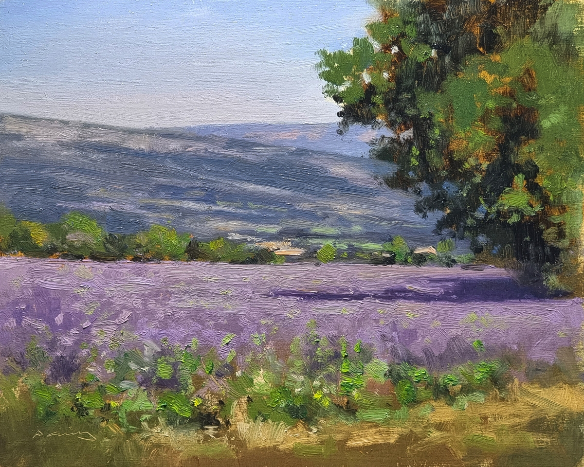 Peinture : Champs de St Jean 