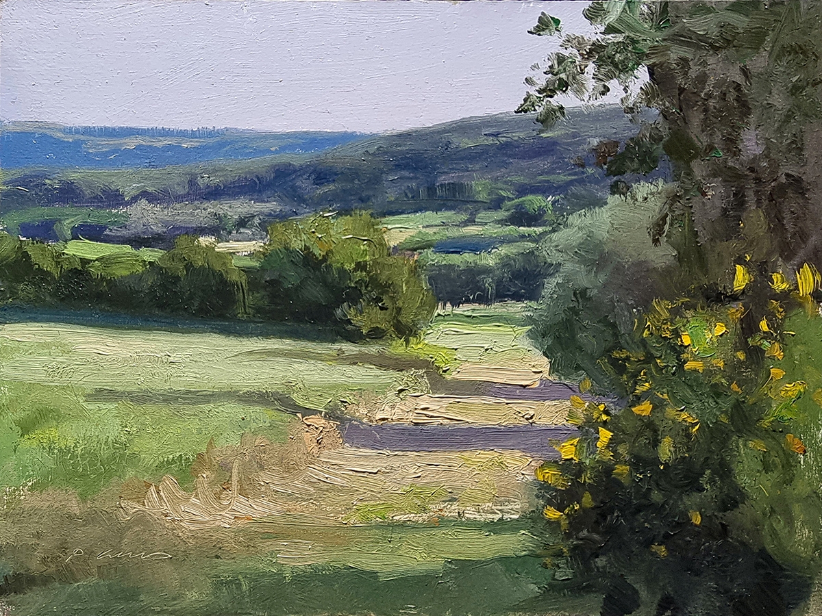 Peinture : Chemin des Genêts 