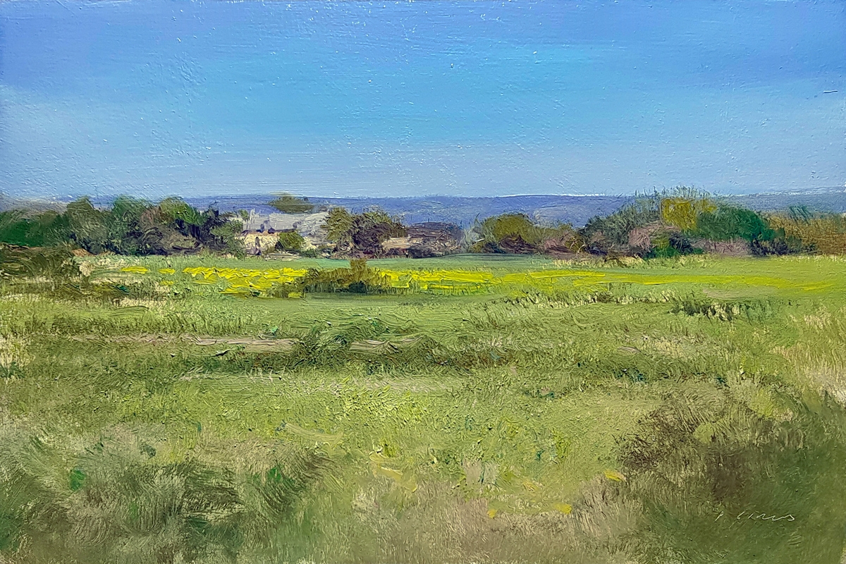 Peinture : Ferme de Dolan (Marais de Séné) 