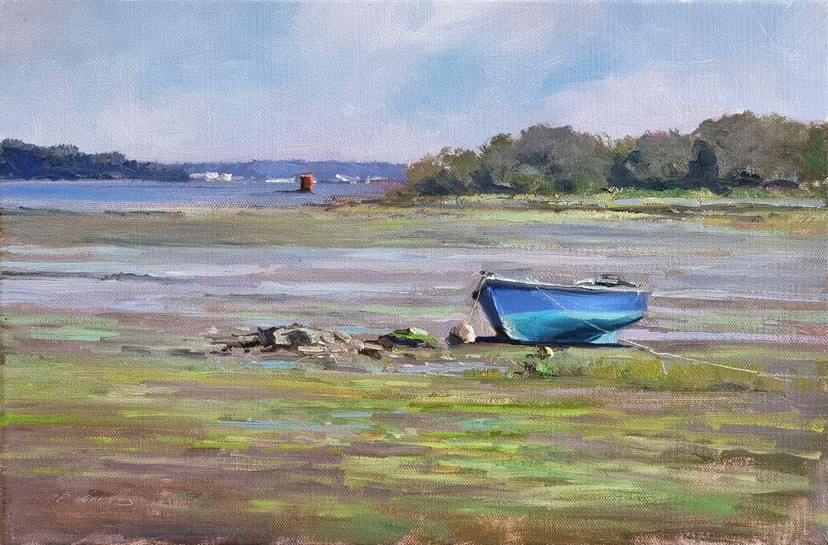 Peinture : Barque Bleue Morbihan