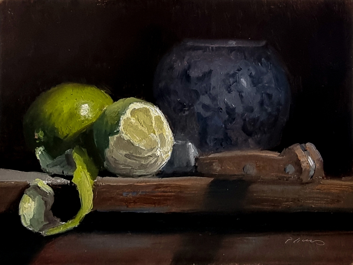 Peinture : Citrons Verts Peinture : Citrons Verts