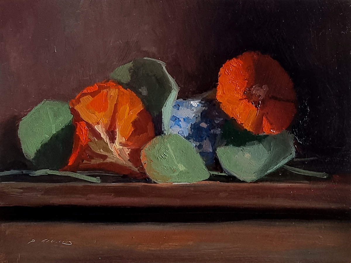 Peinture : Capucines Peinture : Capucines