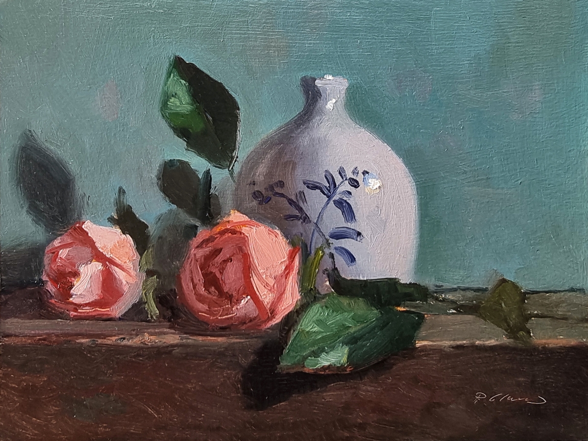 Peinture : Roses de Septembre 
