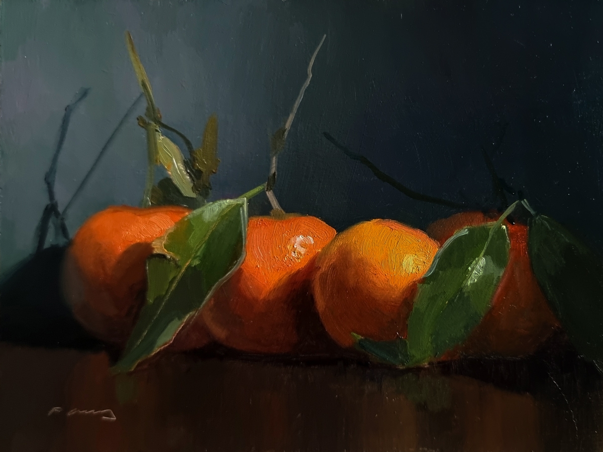 Peinture : Clémentines 