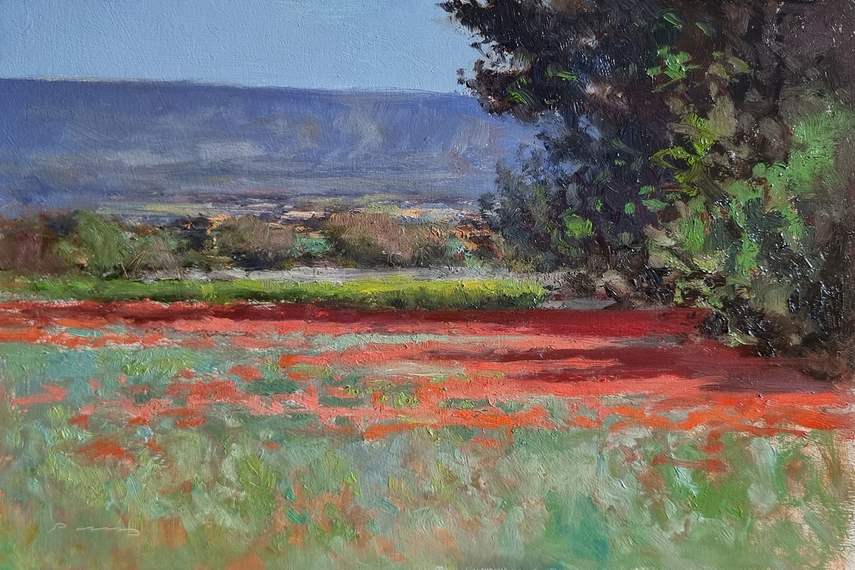 Peinture : Luberon vers Roussillon 