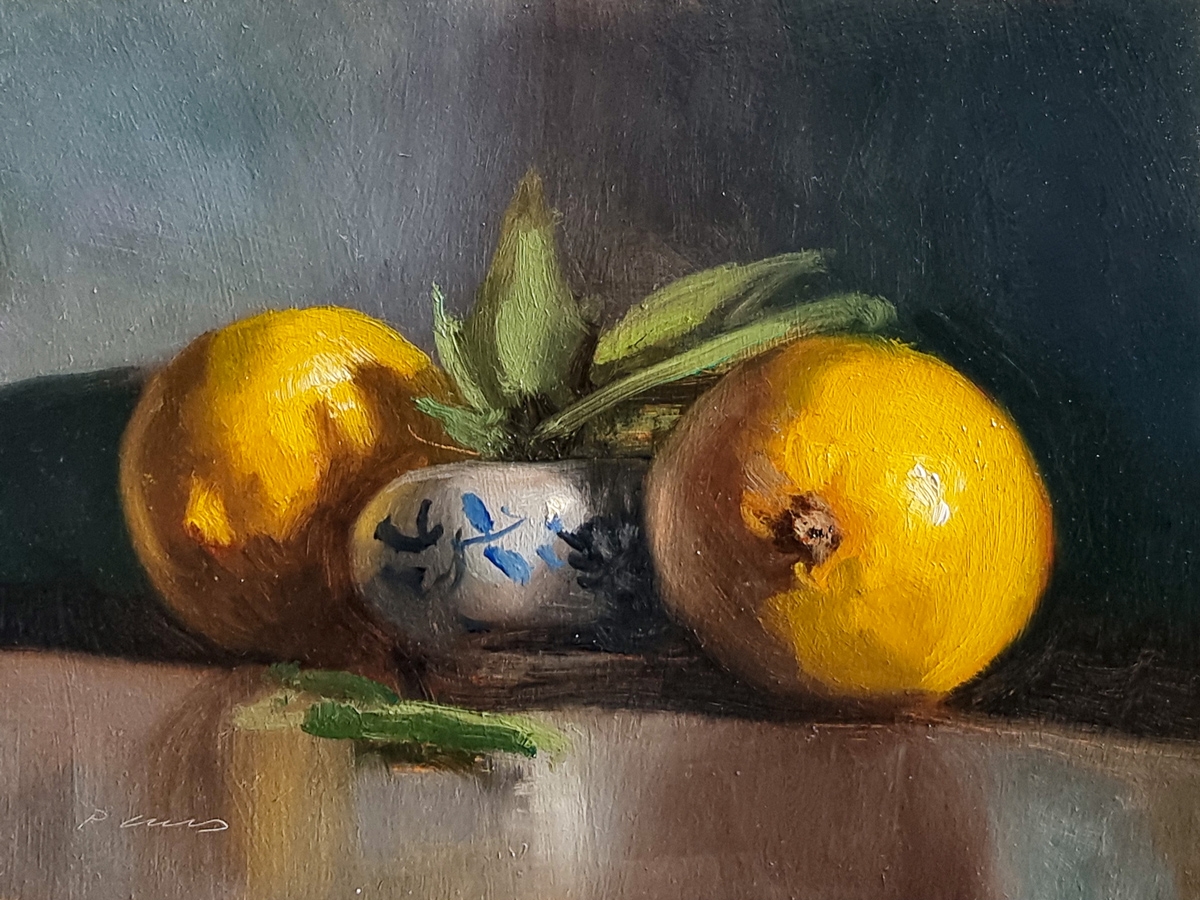 Peinture : Citrons de Menton
