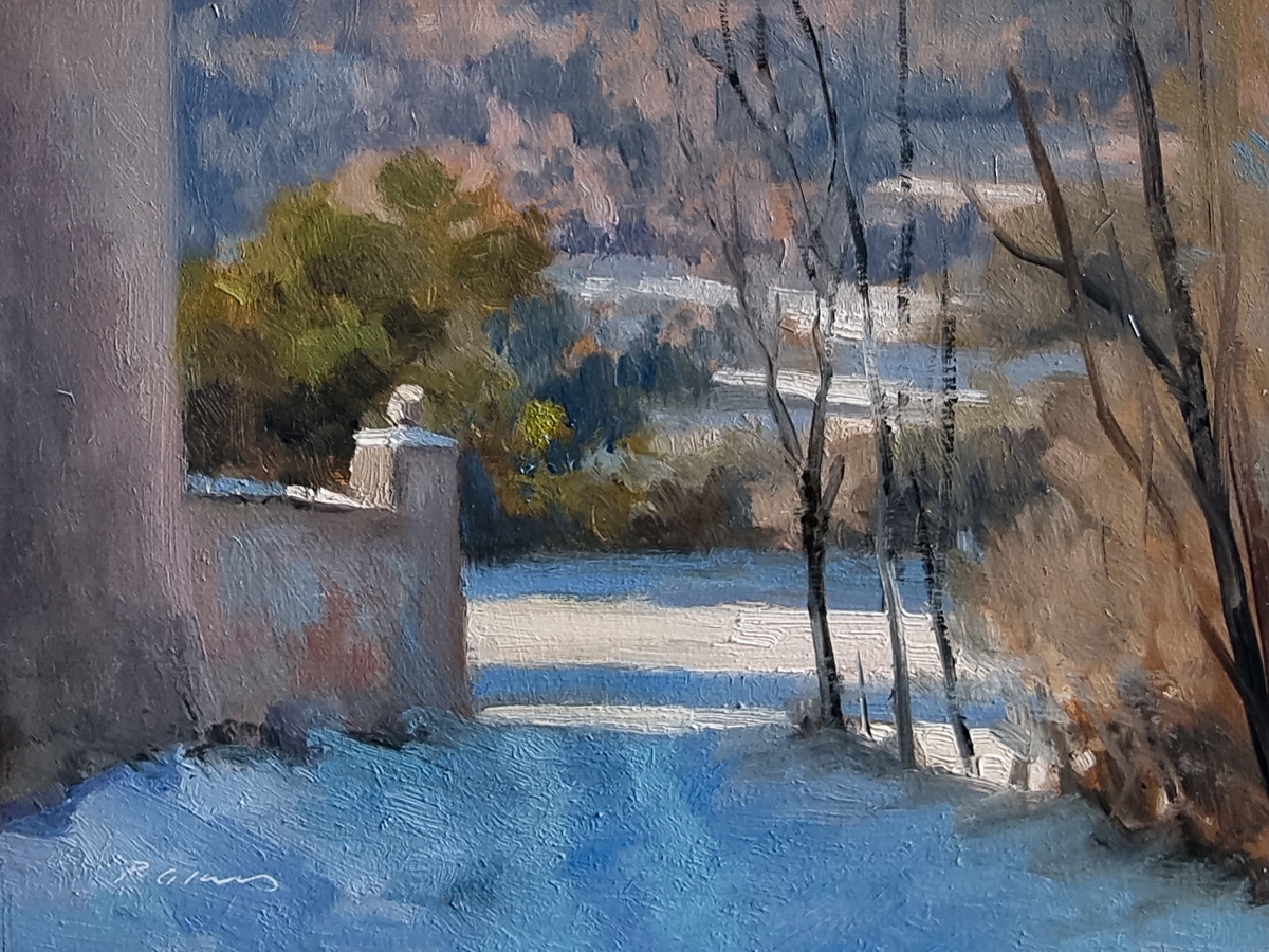 Peinture : Chemin des Iscles 