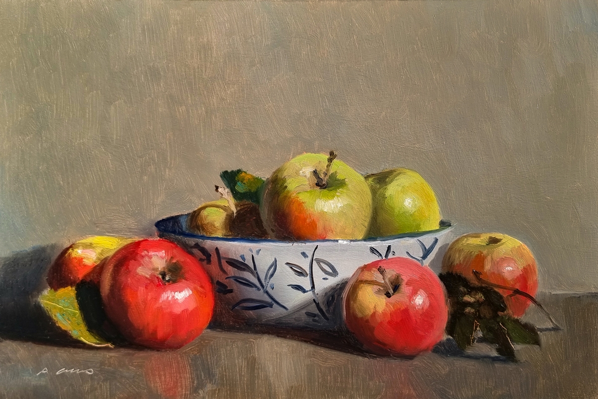 Peinture : Pommes 