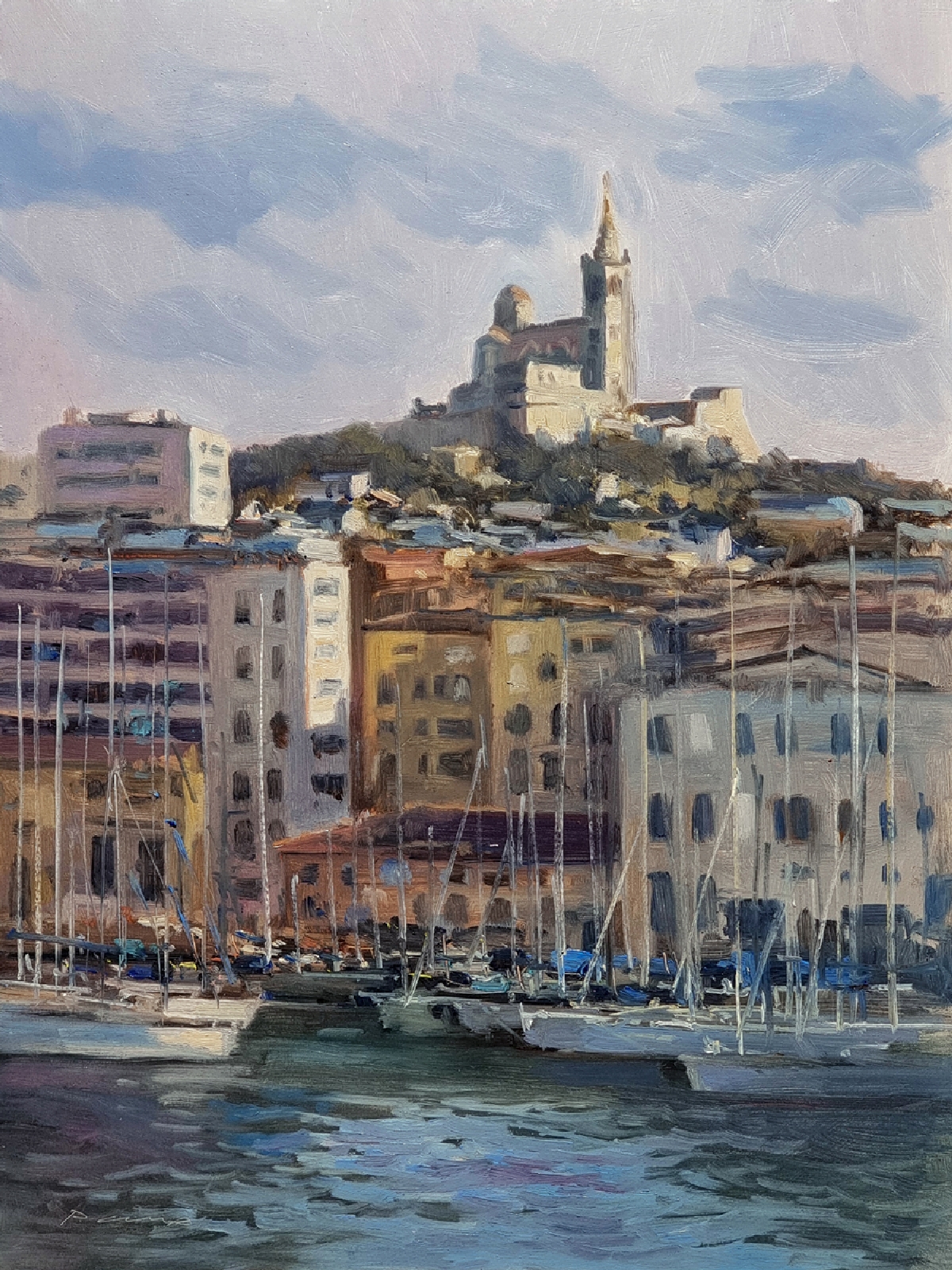 Peinture : Marseille Vieux Port 