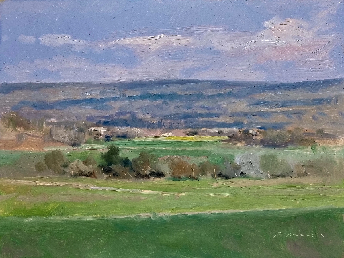 Peinture : Vallée de la Durance 