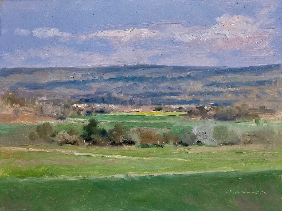 Peinture : Vallée de la Durance