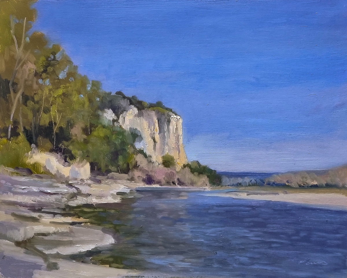 Peinture : Bords de la Durance 