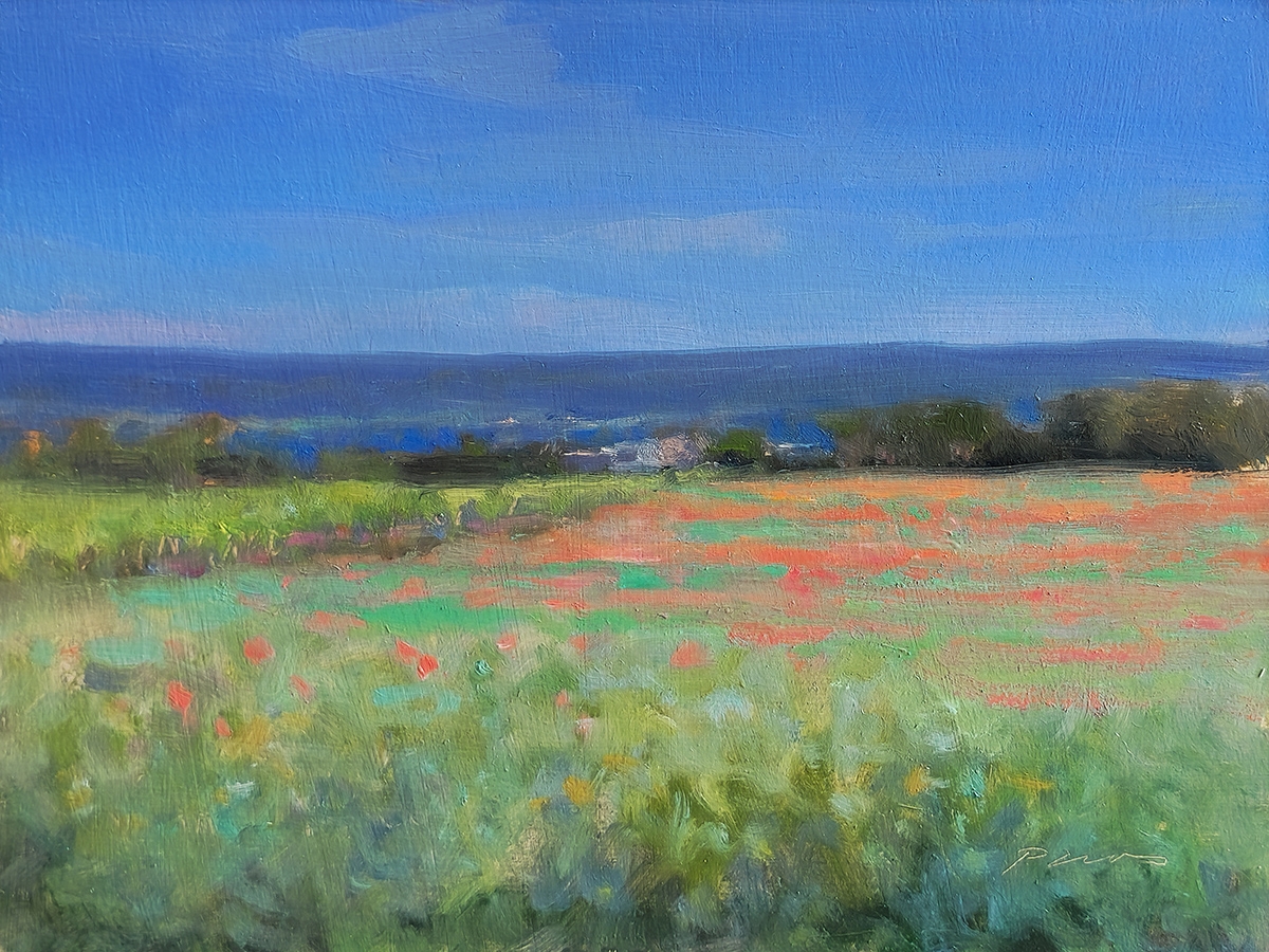 Peinture : Luberon vers Joucas 