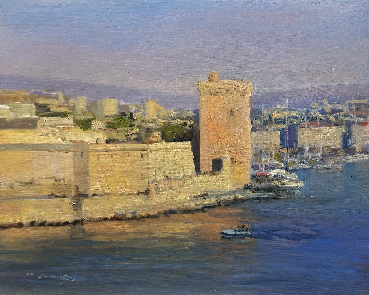 Peinture : Fort St Jean Marseille 