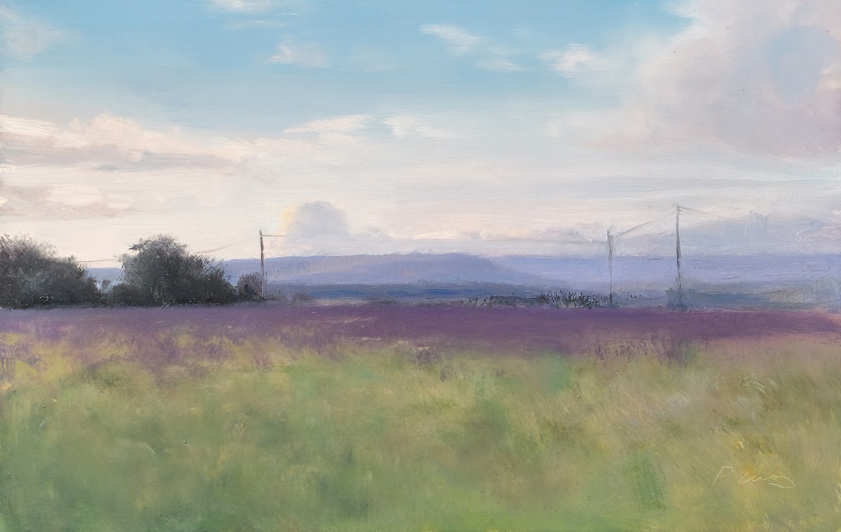 Peinture : Lavandes Soir Série peinture en plein air - Part III Peinture : Lavandes Soir Série peinture en plein air - Part III