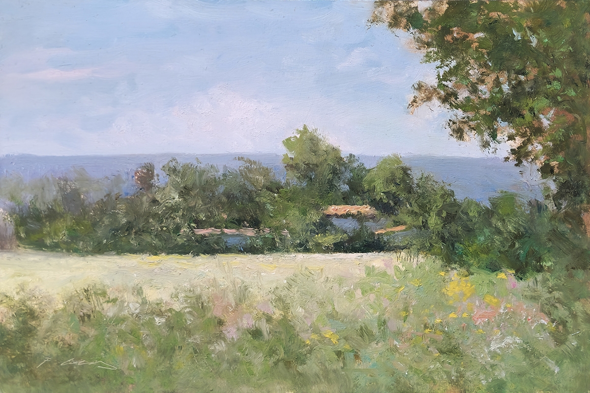 Peinture : Champs de St-Jean 