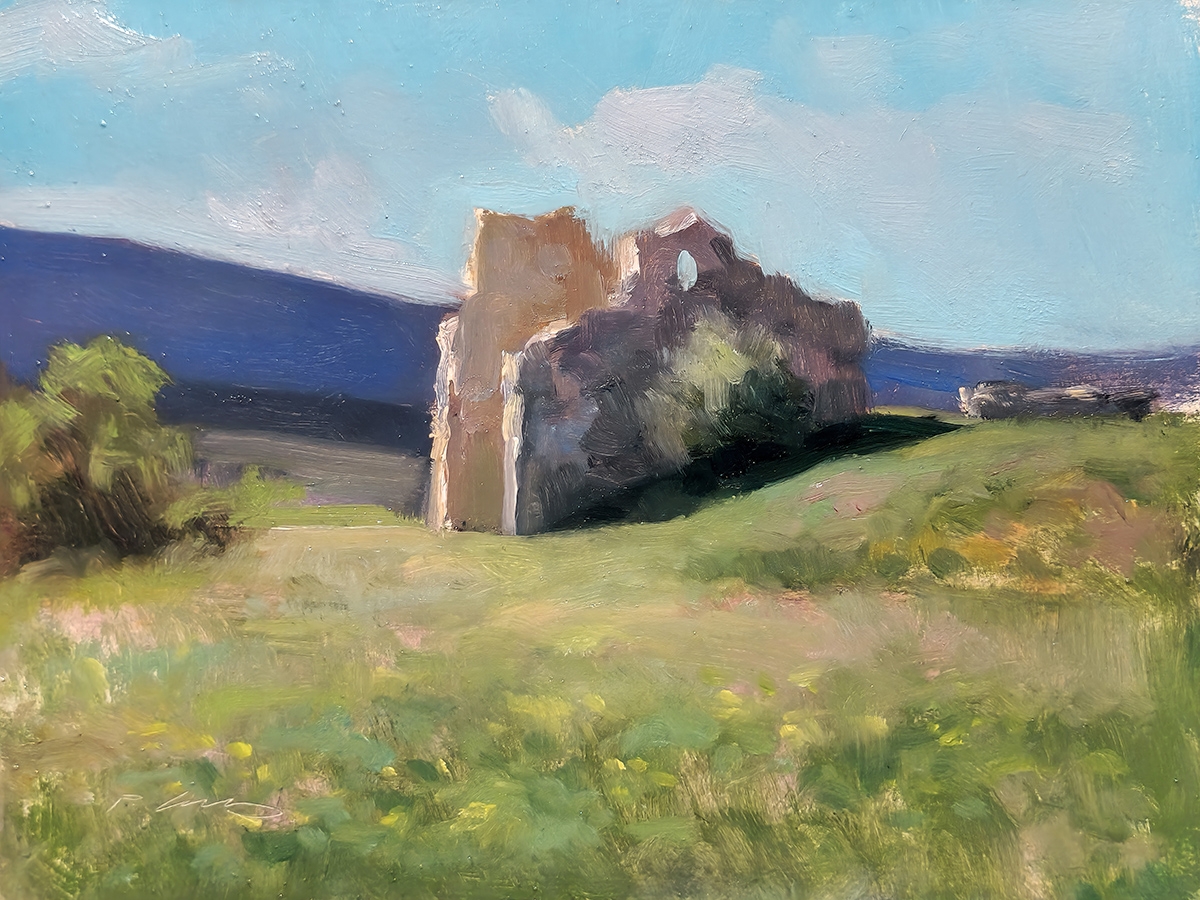 Peinture : Anciennes Fortifications Sur le toit du Château Peinture : Anciennes Fortifications Sur le toit du Château