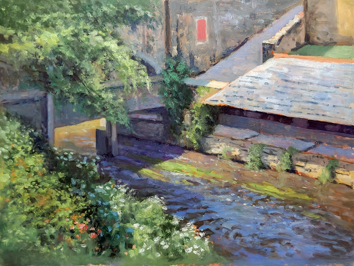 Peinture : Lavoirs de la Garenne Ville de Vannes (Morbihan) Peinture : Lavoirs de la Garenne Ville de Vannes (Morbihan)