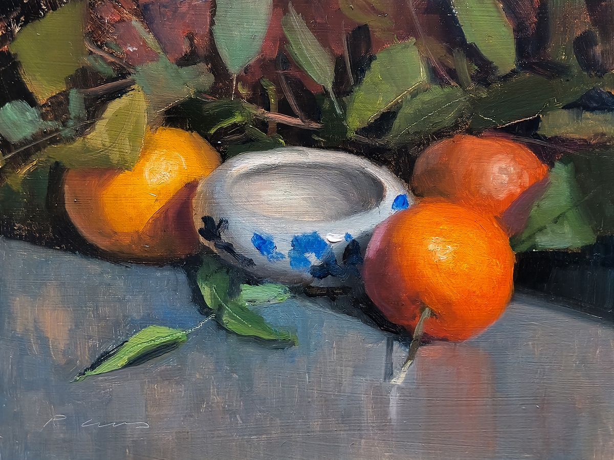 Peinture : 3 Clémentines Peinture : 3 Clémentines