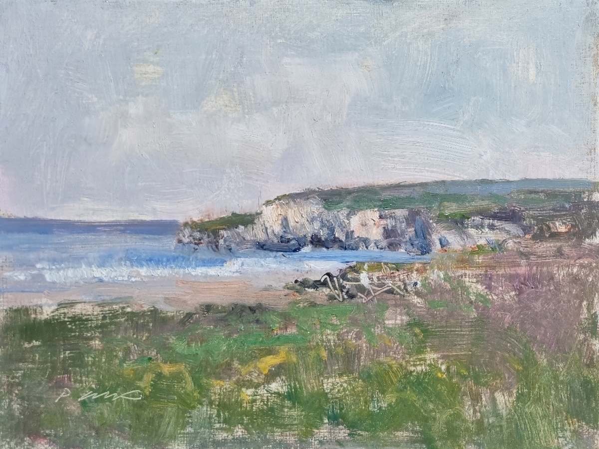 Peinture : Côte Normande 
