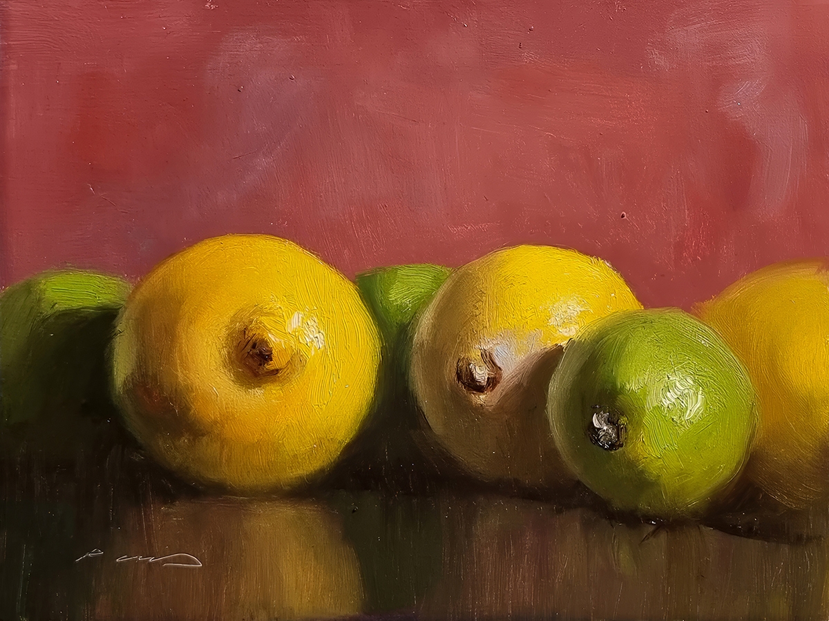 Peinture : Citrons Peinture : Citrons