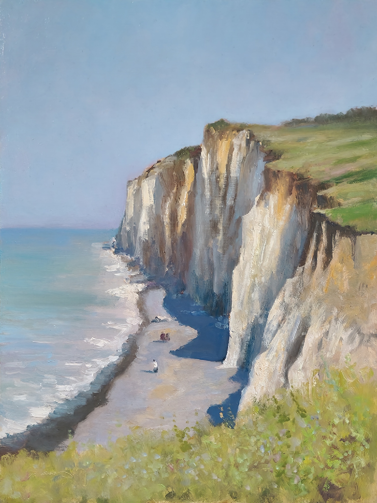 Peinture : Côte Normande Peinture : Côte Normande