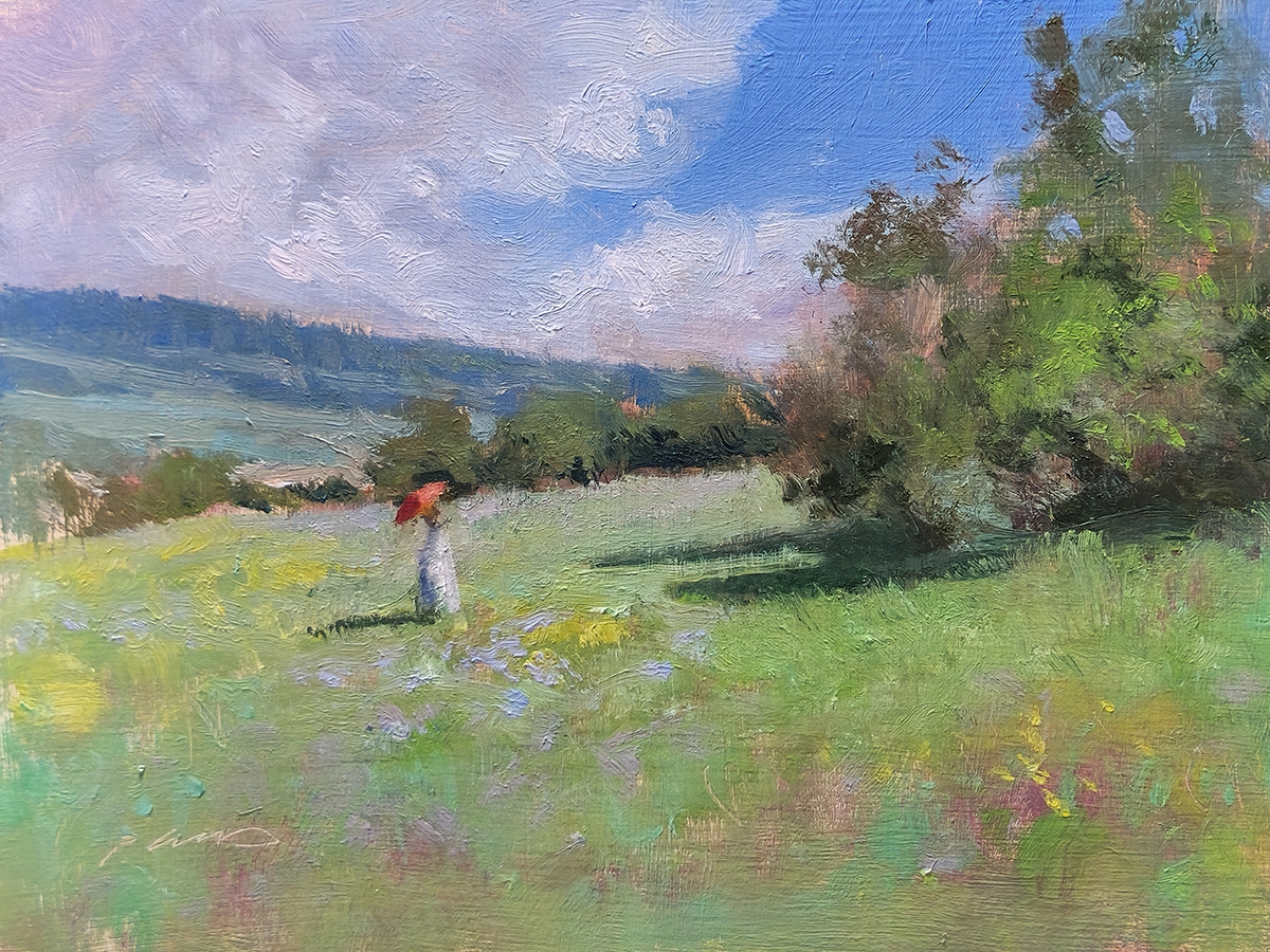 Peinture : Champs de St-Jean 