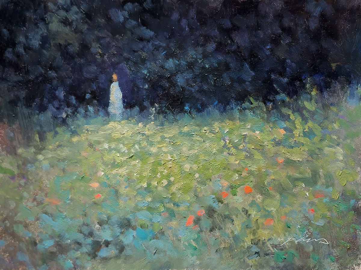 Peinture : Prairie Printanière 