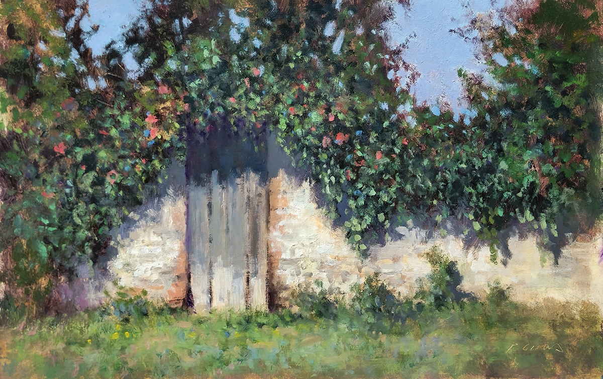 Peinture : Ancienne Porte de Jardin 