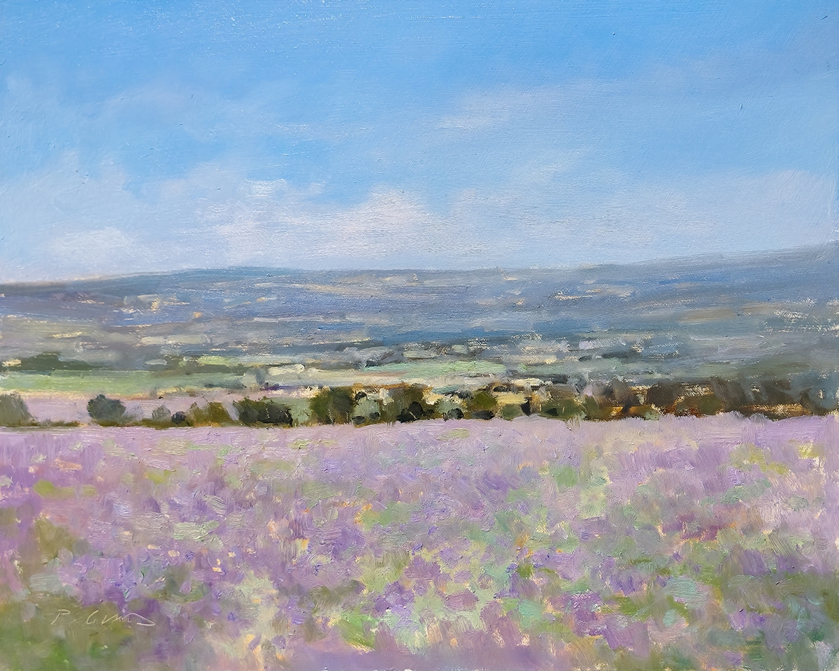 Peinture : Lavandes en Haute-Provence Peinture : Lavandes en Haute-Provence