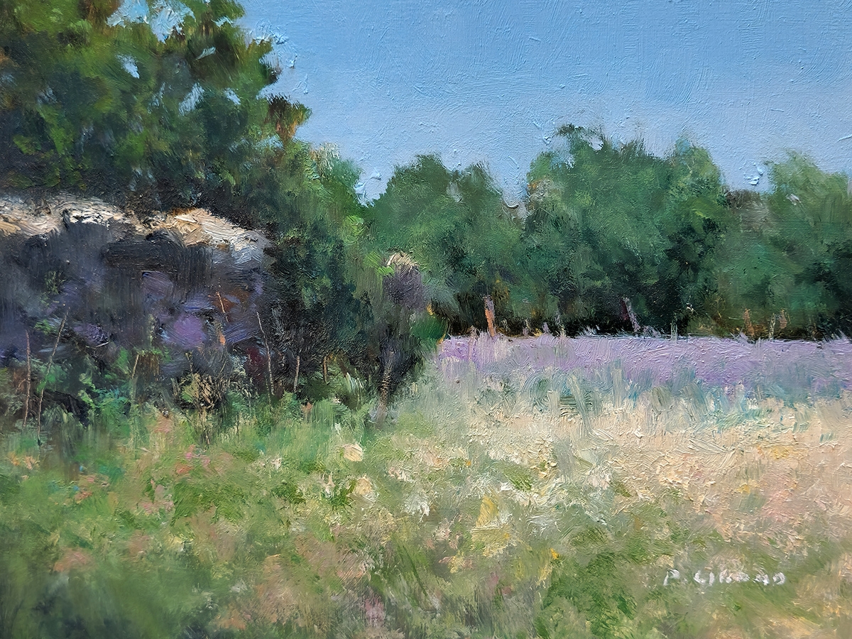 Peinture : Lavande Chemin des Puys Peinture : Lavande Chemin des Puys